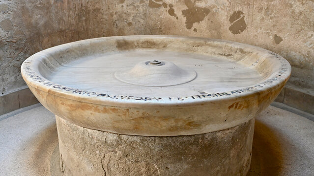 Ancient Cold Water Basin in Forum Baths, Pompeii