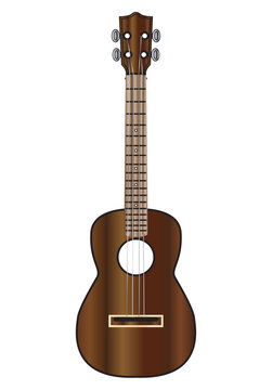 A Typical Wooden Ukulele