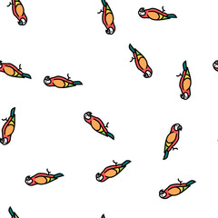 Fototapeta premium parrot tropical bird vector seamless pattern parrot tropical bird sign illustration