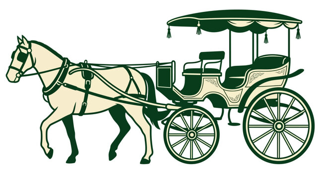 Vintage Horse Drawn Carriage.