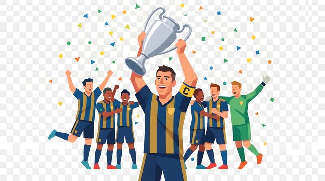 football campion wining  moment