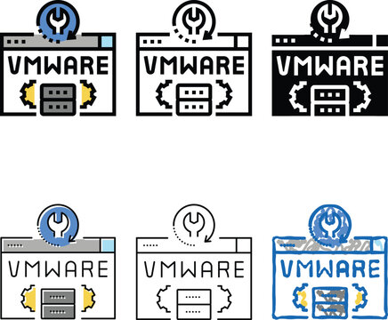 vmware data recovery color icon vector. vmware data recovery designs sign. isolated symbol