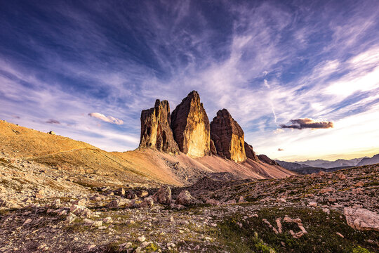 Jedno z bardziej znanych miejsc we włoskich Dolomitach - Tre Cime di Lavaredo