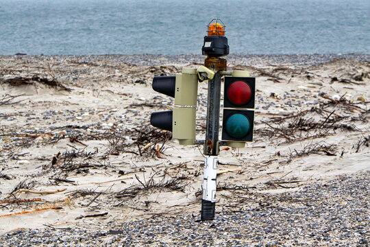 Ampel am Flugplatz D&uuml;ne (Helgoland)