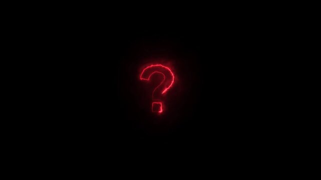 red question mark