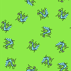 Naklejka premium river flow hydroelectric power vector seamless pattern river flow hydroelectric power sign illustration
