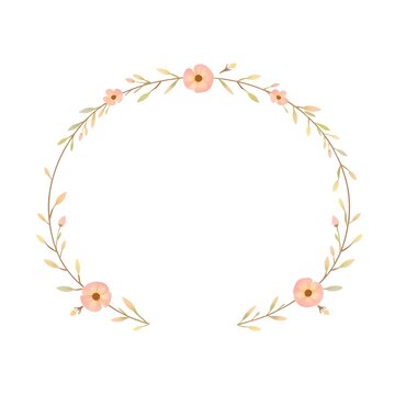 frame of flowers