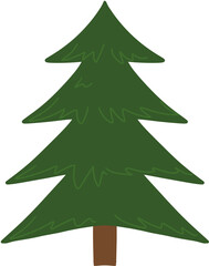 Obraz premium christmas tree vector illustration