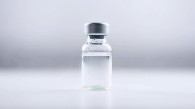 mRNA Vaccine Vial with Condensation in Cold Storage