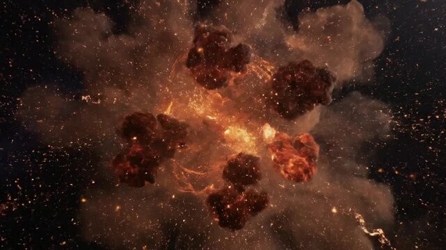 Epic Supernova Explosion in Deep Space | Cosmic Big Bang and Glowing Nebula Burst