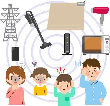 電磁波の発生源と体調不良の家族
