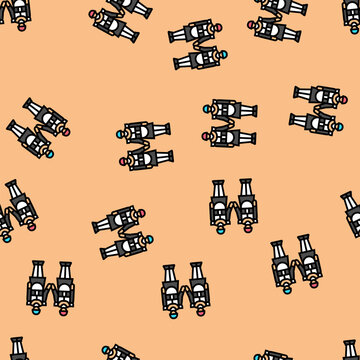 cosplayer vector seamless pattern cosplayer sign illustration