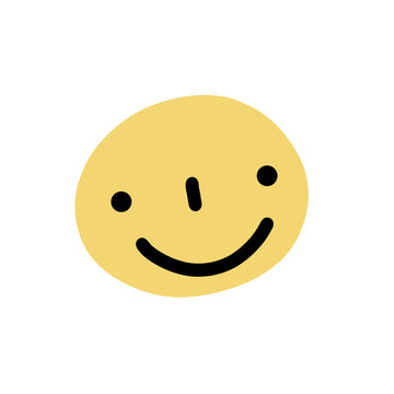 smiley face on white background