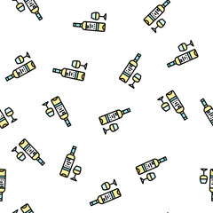 Obraz premium pinot grigio white wine vector seamless pattern pinot grigio white wine sign illustration