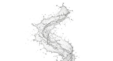 Obraz premium Dynamic water splash frozen in motion with droplets and waves