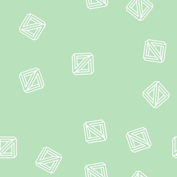 3d impossible geometric shape vector line seamless pattern 3d impossible geometric shape sign illustration
