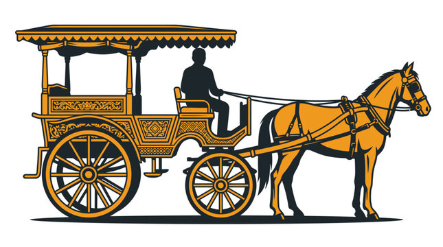 Vintage Horse Drawn Carriage.