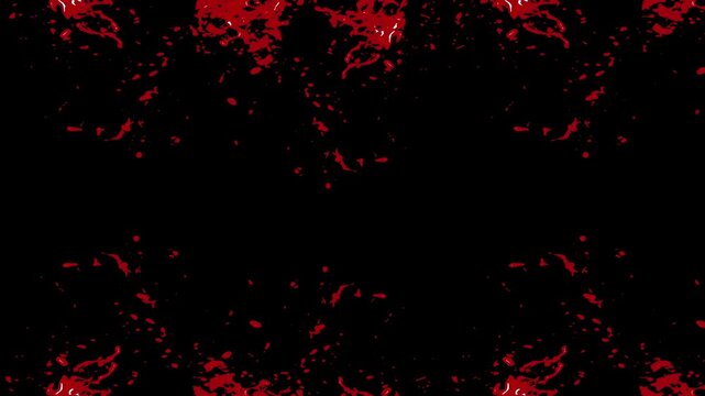 Blood Splash and Droplets VFX Overlay Transition effect