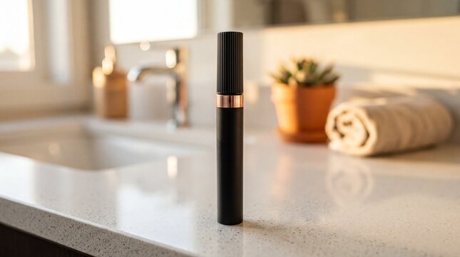 Elegant Tubing Mascara on Vanity for Beauty Product E-commerce Display