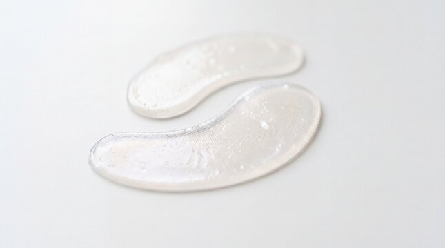 Hydrogel Under-Eye Patches Delicately Displayed for Skincare Product Promotion