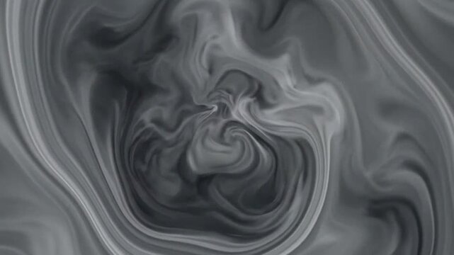 A smooth abstract background with swirling gray and white liquid patterns