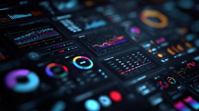 Multi-screen data visualization dashboard