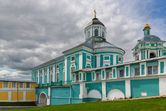 Building of Assumption Cathedral in Smolensk, Russia. Orthodox temple