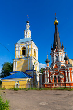 The bell tower of Saint Nicholas Church in Smolensk, Russia.