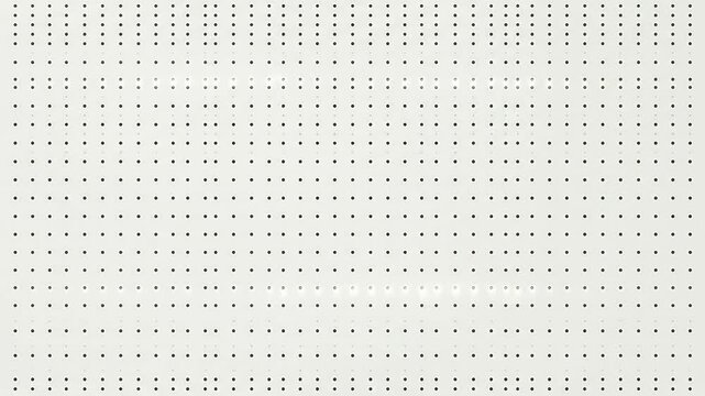 A simple white background featuring a repeating black dot pattern
