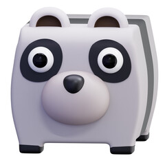 3D Panda Bear Cube Toy Mammal Bamboo Eater Cuboid Pet Shape © Nyala
