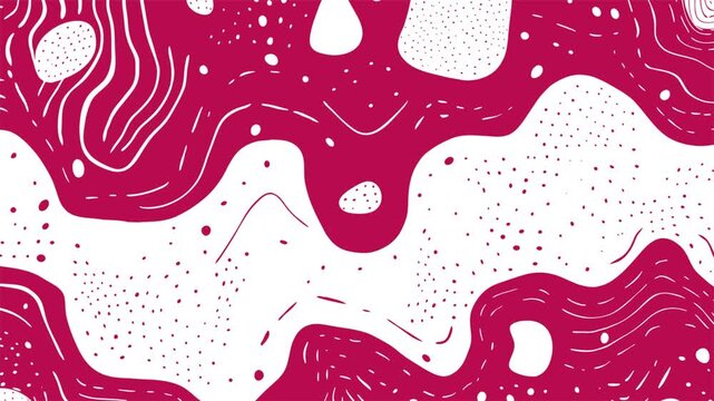 a seamless pattern with red and white waves