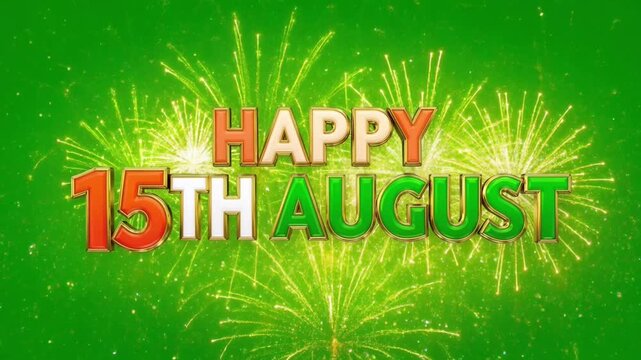 Happy 15th August India Independence Day Animation VFX