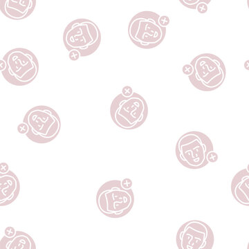 new usel male vector glyph seamless pattern new usel male sign illustration