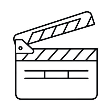 Classic Film Clapperboard for Movie Production.