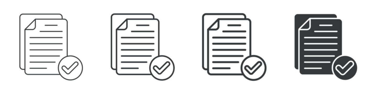 Validity Different Icon Set Simple Style Collection