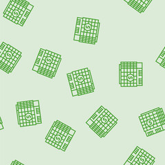 Obraz premium payment bank building vector line seamless pattern payment bank building sign illustration