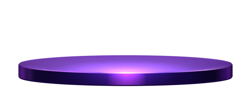 PNG Purple Flat 3D Podium Isolated Platform Stage Stand Base Display Pedestal
