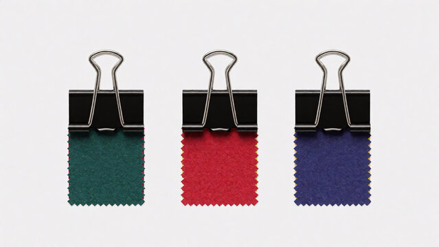 Fabric Swatch Bite Engaging Huge Binder Clip 83