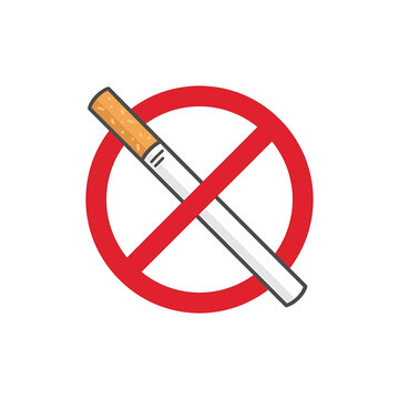 No Smoking Warning Sign Symbol.