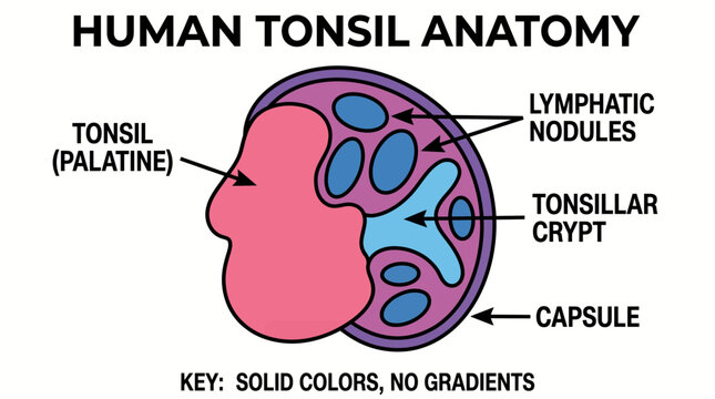 Human Tonsil Anatomy Diagram