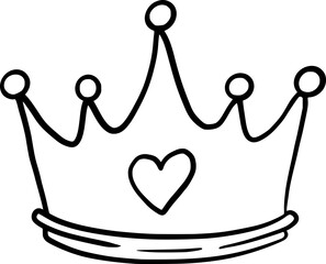 Hand Drawn Princess Crown © Lembayungvibe