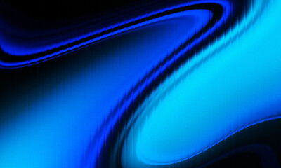 Obraz premium Abstract Futuristic Blue Neon Wave Gradient Background