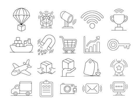 Business, Commerce and Digital Services Illustration Collection