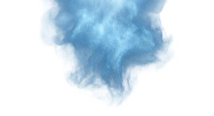 Abstract blue nebula with glowing particles and wispy smoke effects © Sapphire