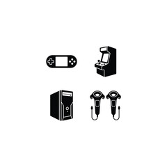 Video Game Console Gamepad Arcade Handheld Vector Illustration © luffy de