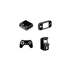 Video Game Console Gamepad Arcade Handheld Vector Illustration © luffy de