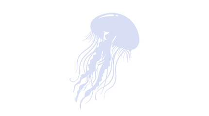 Illustration of a light purple jellyfish against a white background. © IFFA