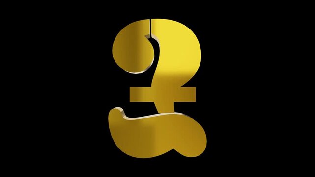 golden pound symbol