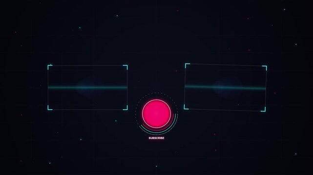 Futuristic YouTube End Screen Motion Graphics Template