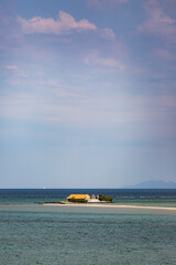 Fototapeta premium Agios nikolaos church on small island in ionian sea